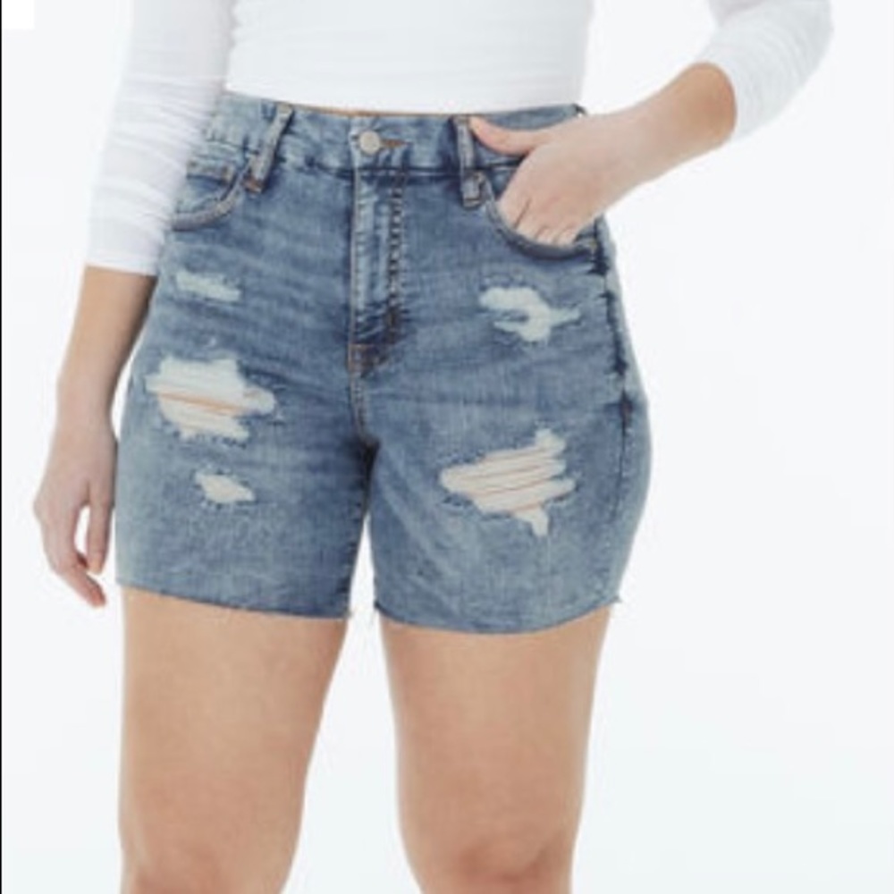 Distressed denim shorts Aeropostale